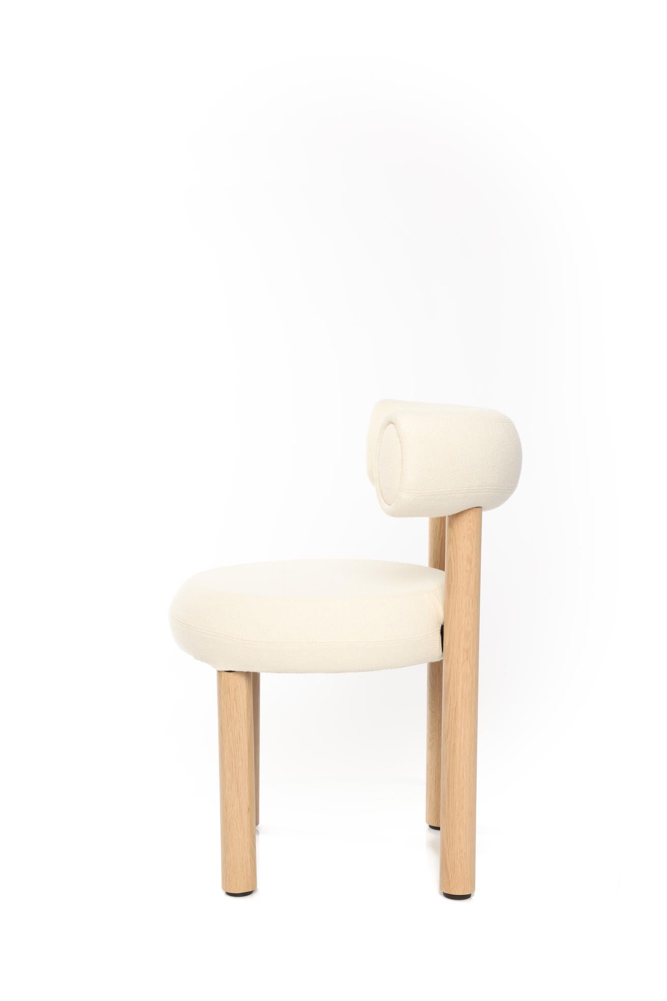 Fat Stool, Lounge & Dinning Chair Natural oak orange red (Kvadrat Hero) 20552 Tom Dixon.