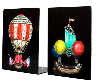 Fornasetti Bookends Palloni colour/black