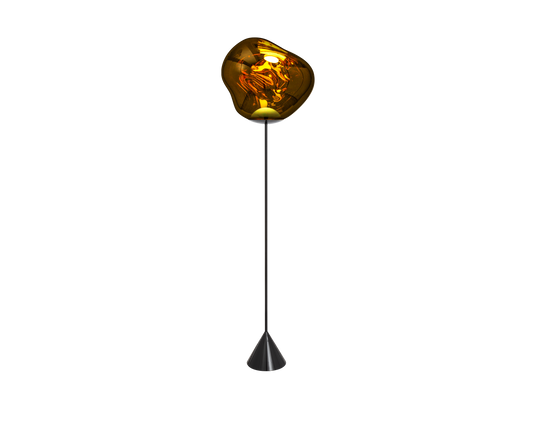 MELT CONE SLIM FLOOR GOLD LED Tom Dixon. - Milk Concept Boutique