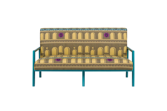 Fornasetti Sofa 2 seater Facciata Quattrocentesca