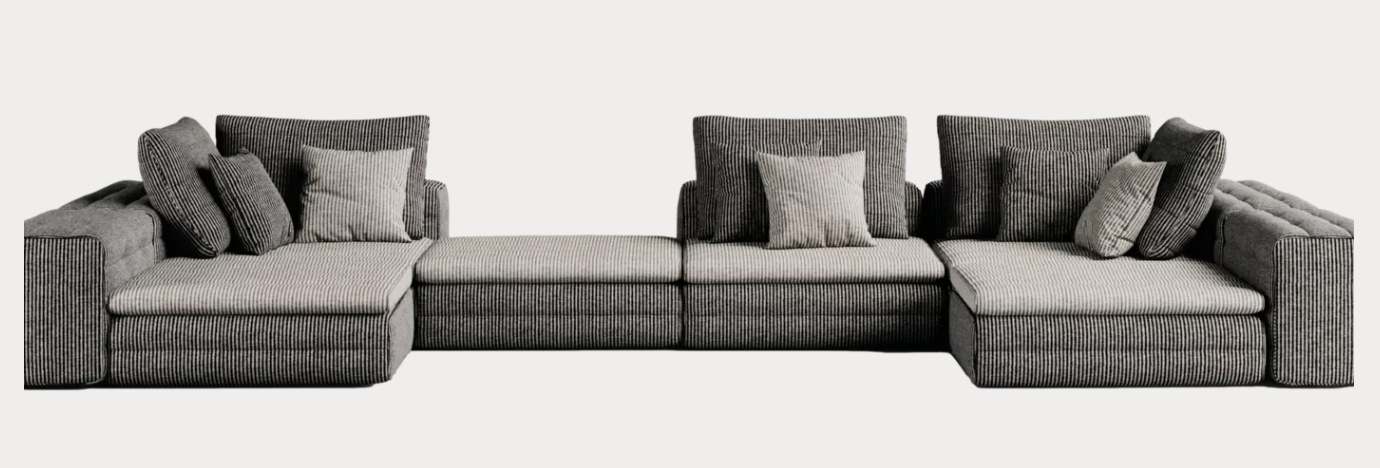 Gervasoni, Samet Low Modular Sofa - Milk Concept Boutique