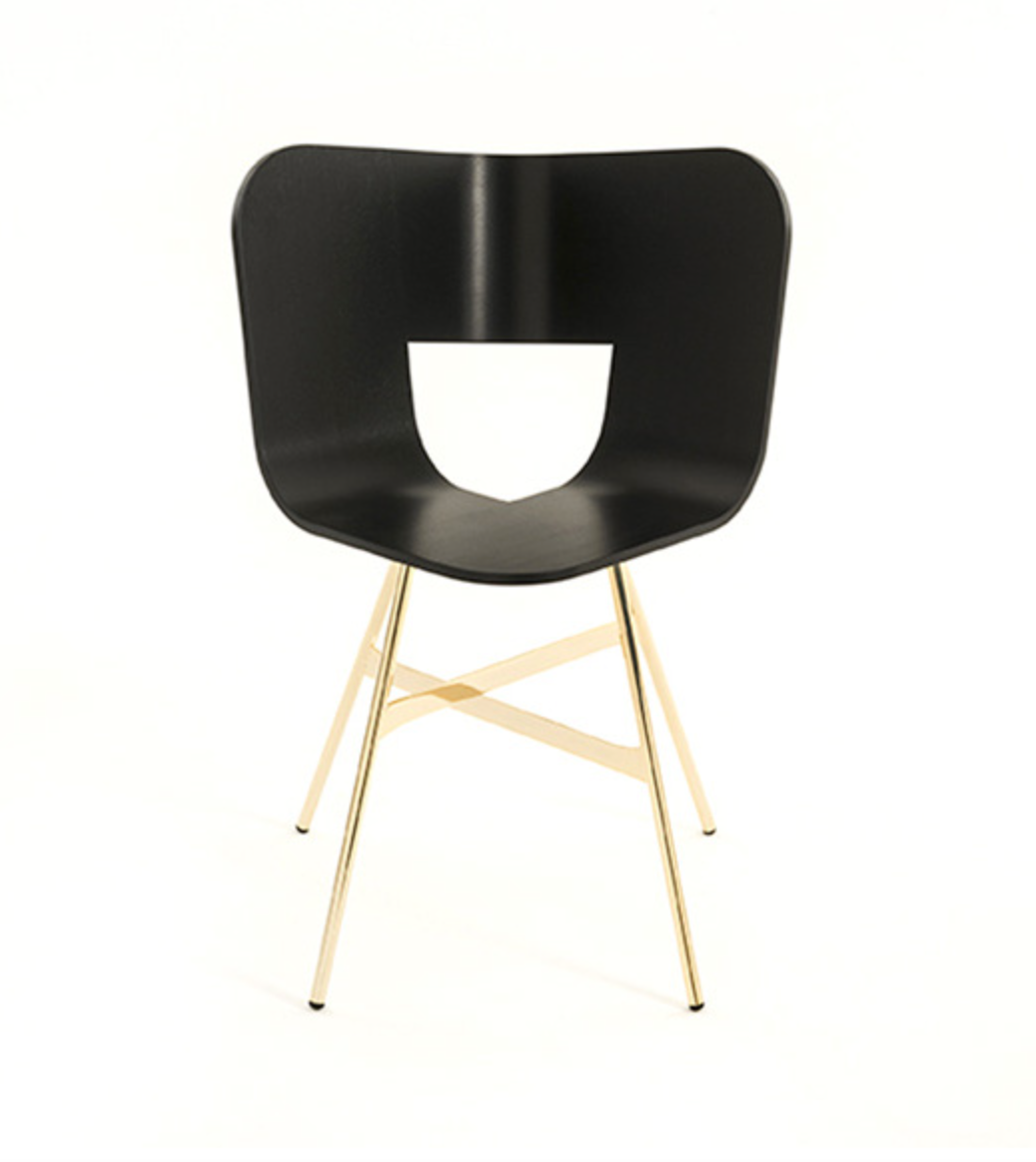 TRIA WOOD GOLD chair by Cole' Italia - Milk Concept Boutique