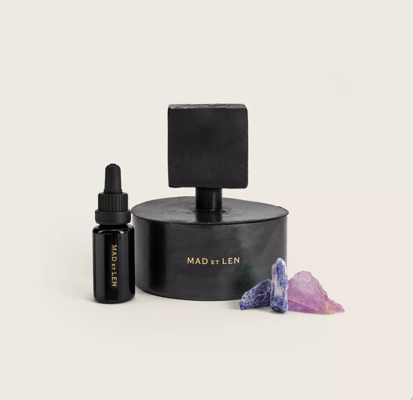 MAD ET LEN Pot Pourri Mineral Totem Purple Haze, TERRE NOIRE - Milk Concept Boutique