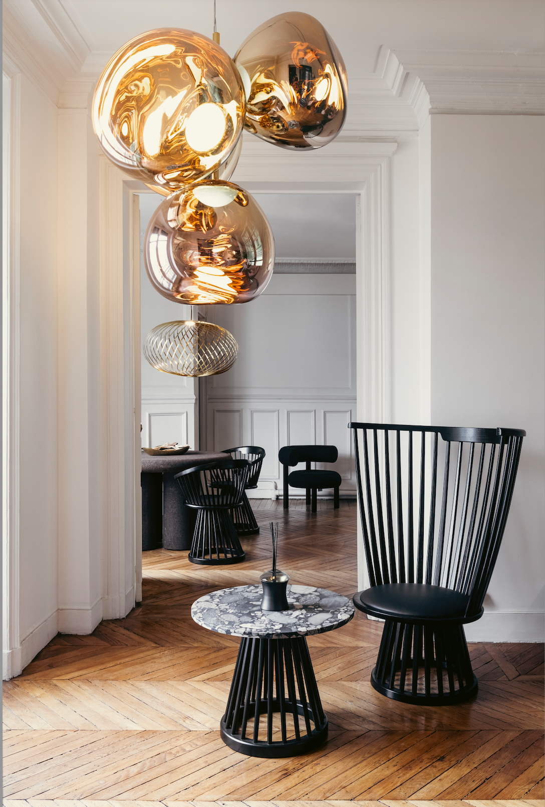 MELT LED CHANDELIER GOLD SMALL Tom Dixon. - Milk Concept Boutique