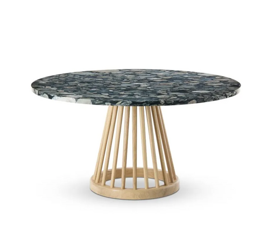 FAN TABLE NATURAL PEBBLE MARBLE Tom Dixon. - Milk Concept Boutique