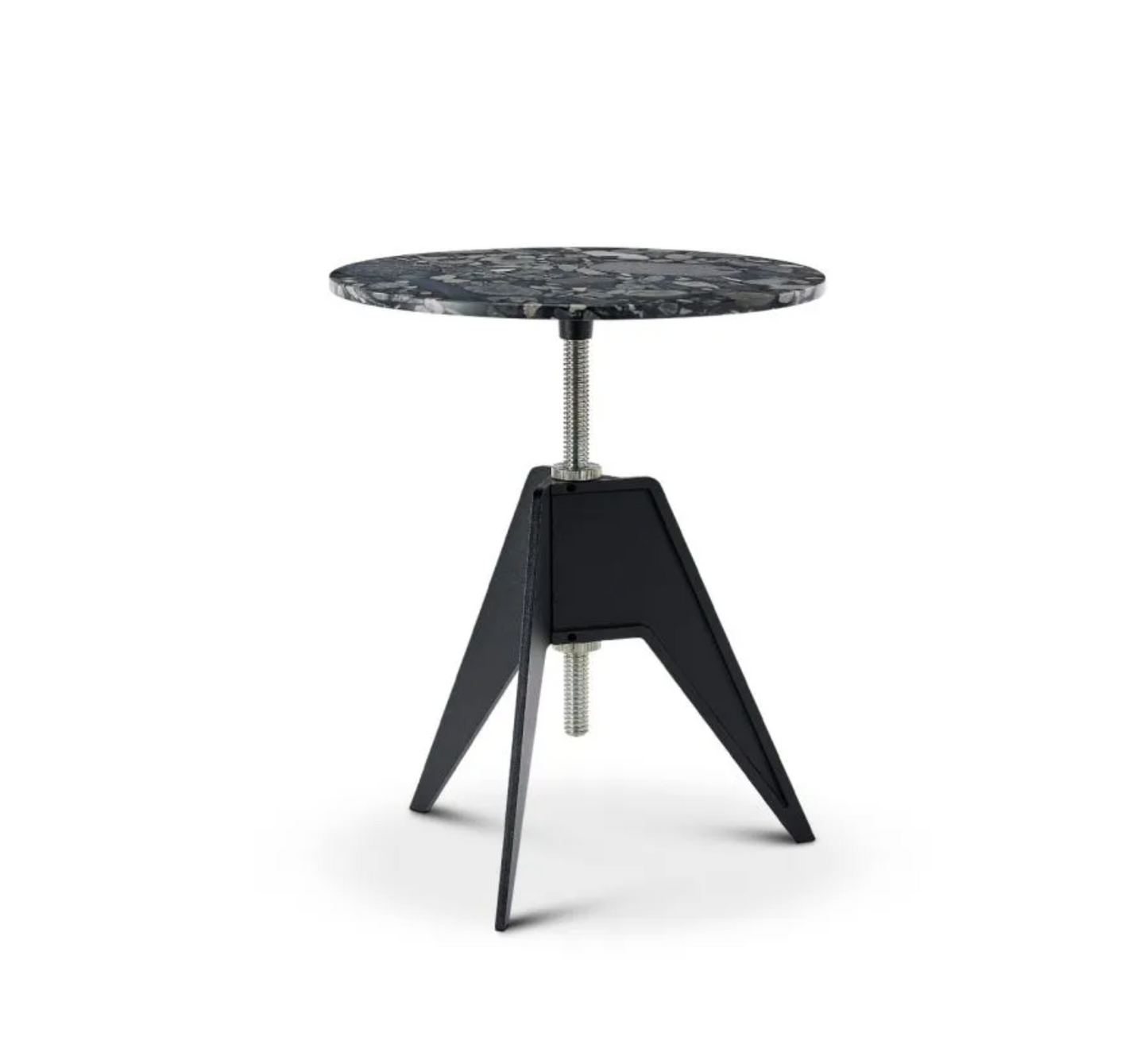 SCREW SIDE TABLE PEBBLE MARBLE TOP 600MM Tom Dixon. - Milk Concept Boutique