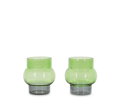 BUMP SHORT GLASSES GREEN X 2 Tom Dixon. - Milk Concept Boutique