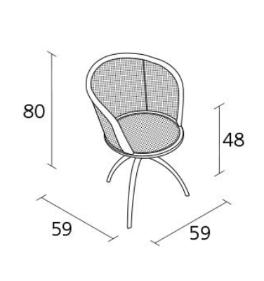 Young Lady 901 Chair by Paolo Rizzato - Milk Concept Boutique