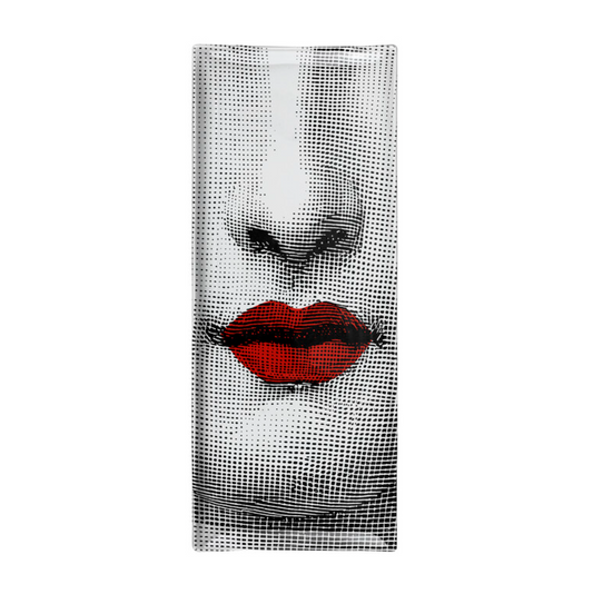 Fornasetti Rectangular Ceramic Tray T&V  n°397 Black/White - Milk Concept Boutique