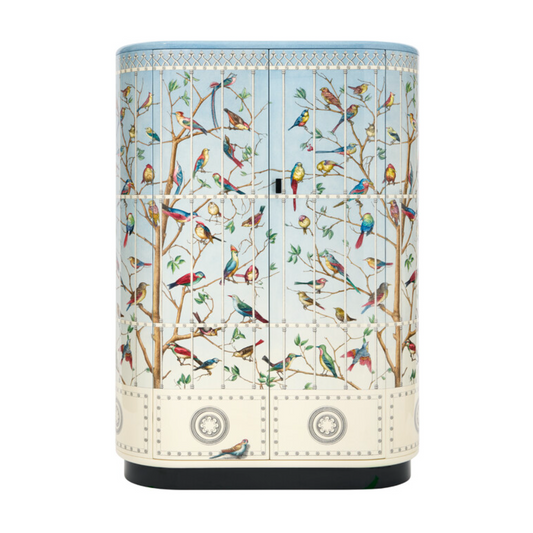 Fornasetti Curved cabinet Uccelli - Milk Concept Boutique