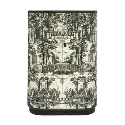 Fornasetti Curved cabinet Giardino Settecentesco green/ivory - Milk Concept Boutique