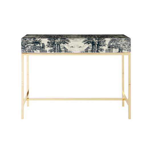 Fornasetti Consolle with drawer Giardino Settecentesco - Milk Concept Boutique