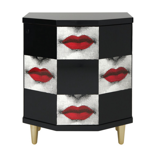 Fornasetti Night stand polyhedric Kiss - Milk Concept Boutique