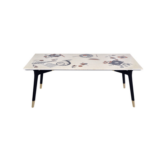 Fornasetti Rectangular table Oggetti sparsi Colour cm 200 x 100 - Milk Concept Boutique