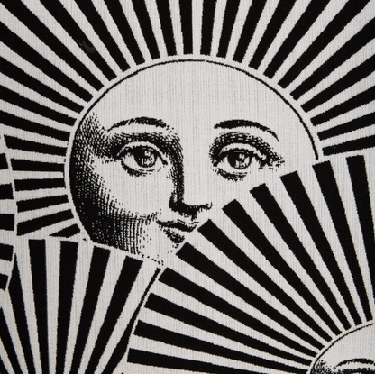 Fornasetti Outdoor cushion 60x60cm Soli a Ventaglio black/white - Milk Concept Boutique