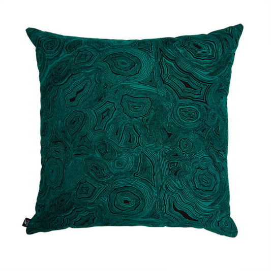 Fornasetti Outdoor cushion 60x60cm Malachite black/green - Milk Concept Boutique