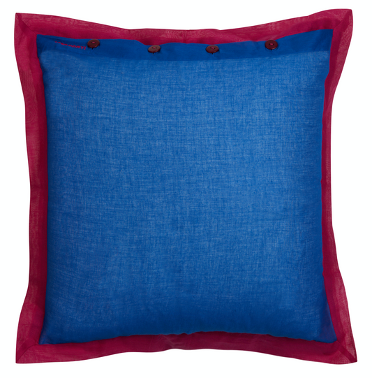 Lisa Corti Organza Cushion Cover 45x45cm Bicolor China Blue Purple