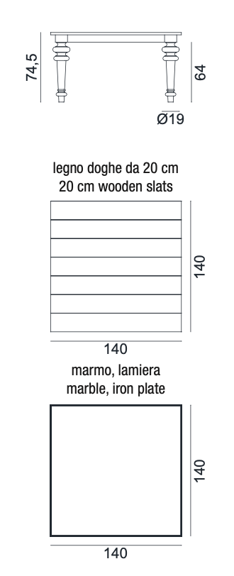 Gervasoni Gray Table