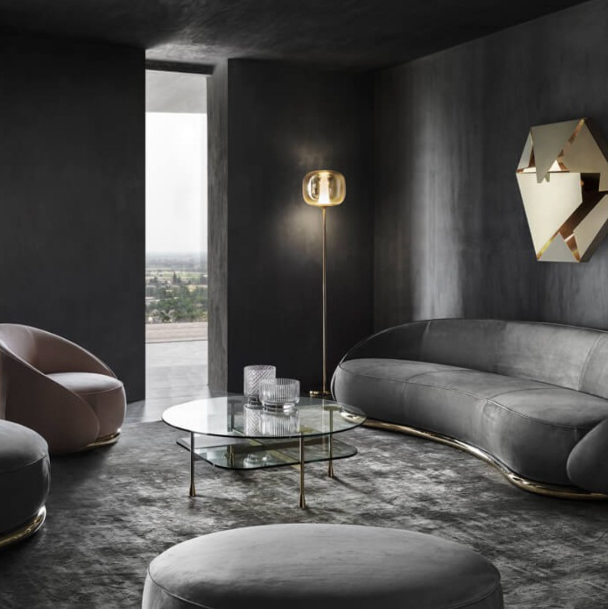 Dusk Dawn Reading Lamp & Floor Lamp by Ghidini