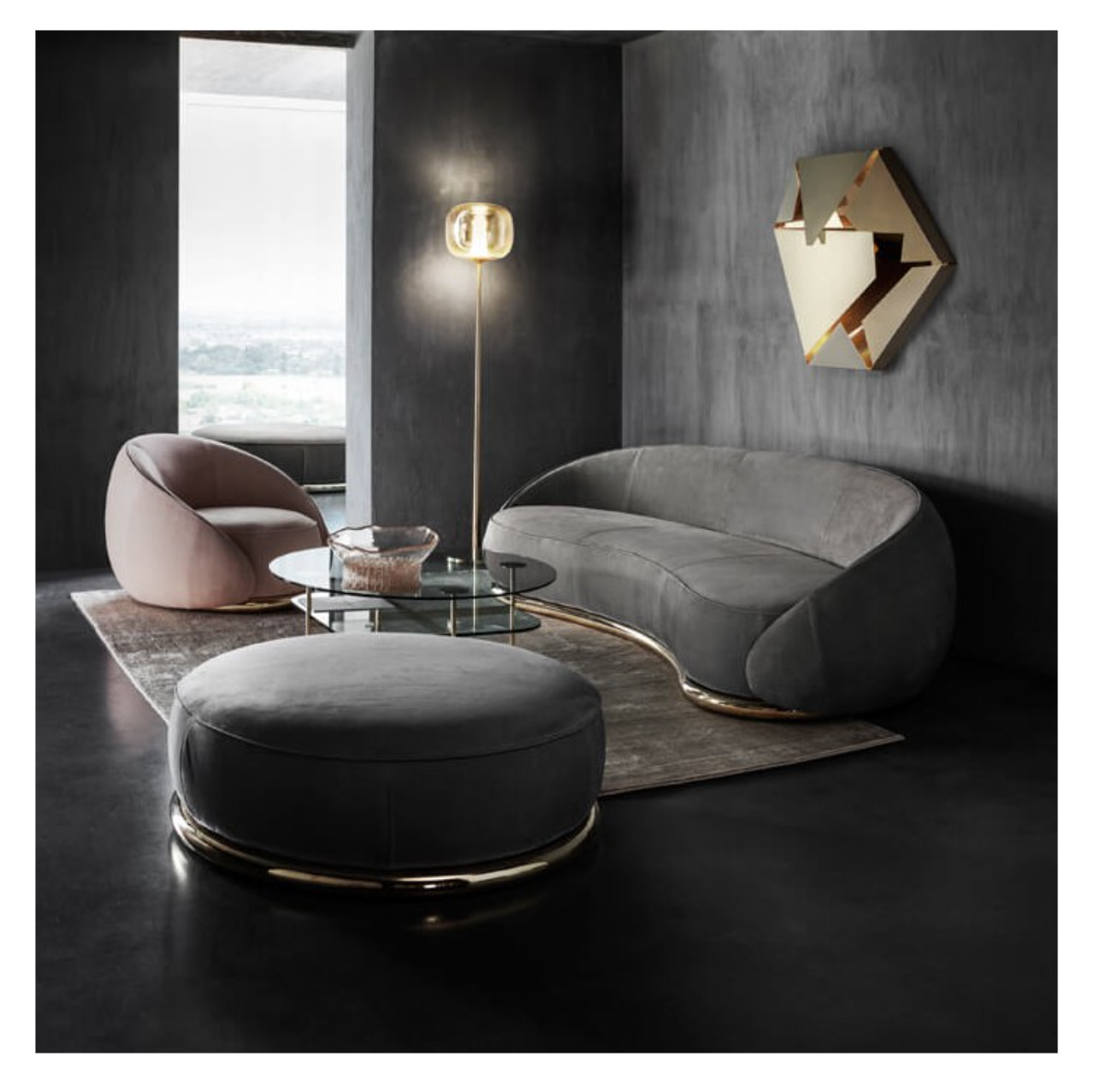 Dusk Dawn Reading Lamp & Floor Lamp by Ghidini