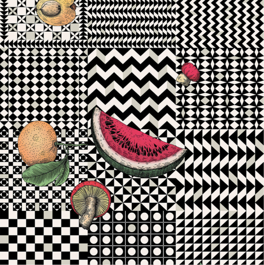 Frutta e Geometrico Wallpaper sample - Milk Concept Boutique