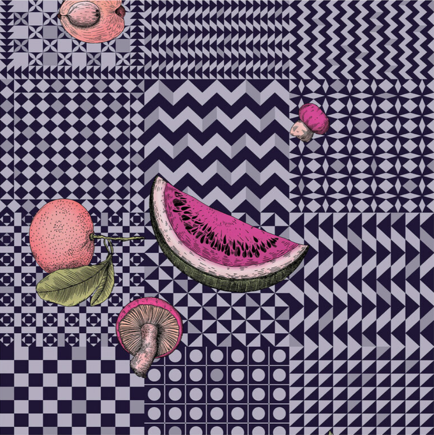 FRUTTA e GEOMETRICO Wallpaper - Milk Concept Boutique