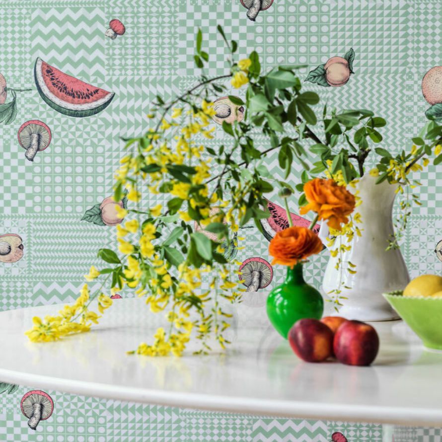 FRUTTA e GEOMETRICO Wallpaper - Milk Concept Boutique