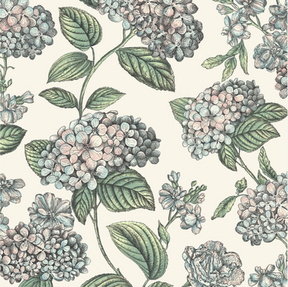 Ramo di ORTENSIA Wallpaper - Milk Concept Boutique