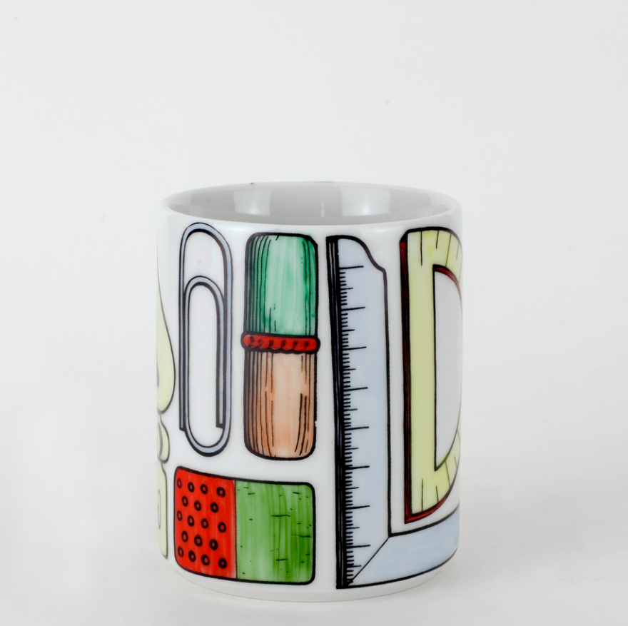 Fornasetti Pencil holder Strumenti Scrittura colour - Milk Concept Boutique