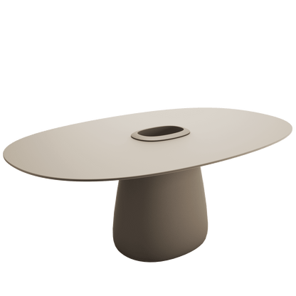 Cobble Table 190 HPL Bucket by Elisa Giovannoni