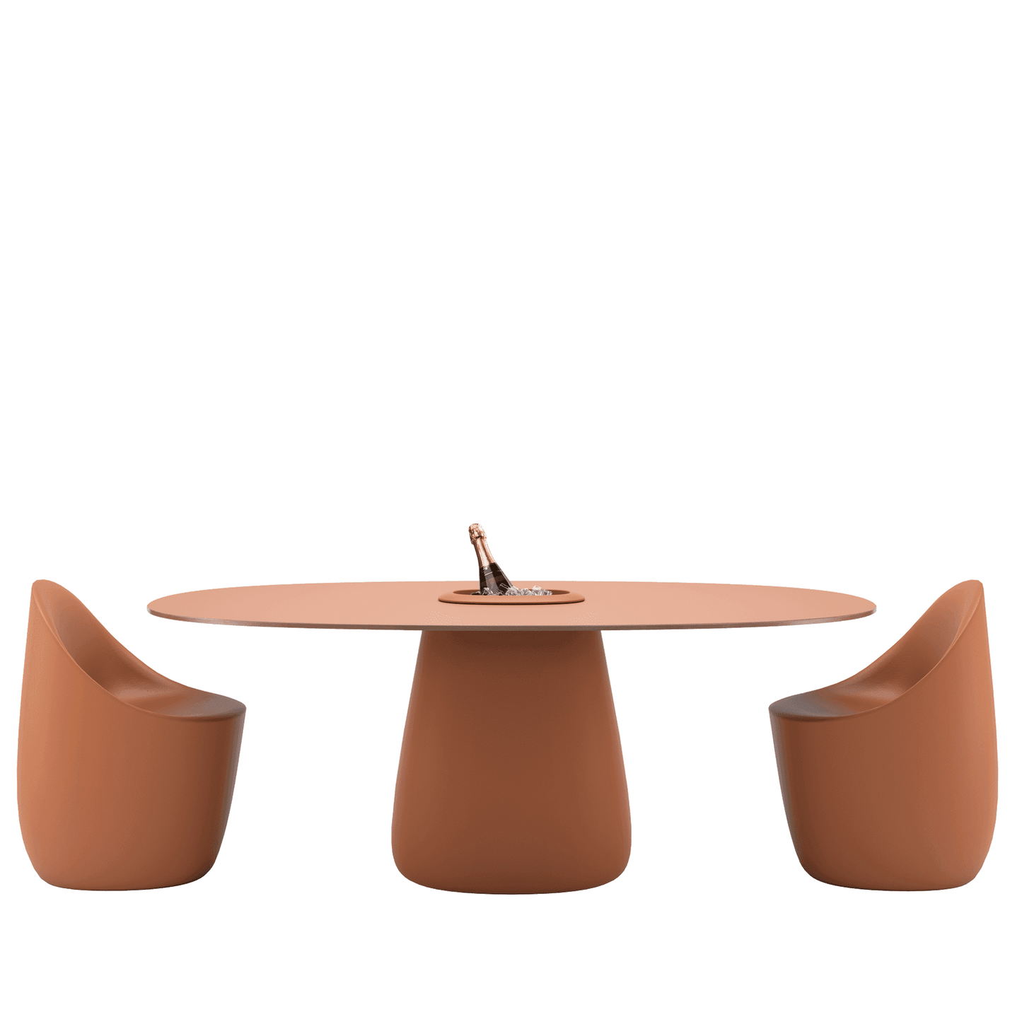 Cobble Table 190 HPL Bucket by Elisa Giovannoni