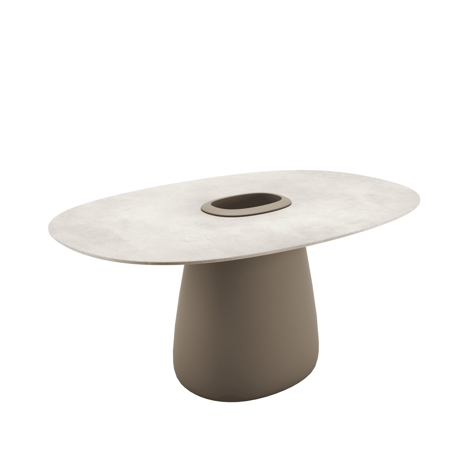 Cobble Table 160 HPL Bucket by Elisa Giovannoni