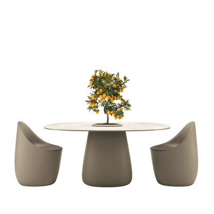 Cobble Table 160 HPL Bucket by Elisa Giovannoni