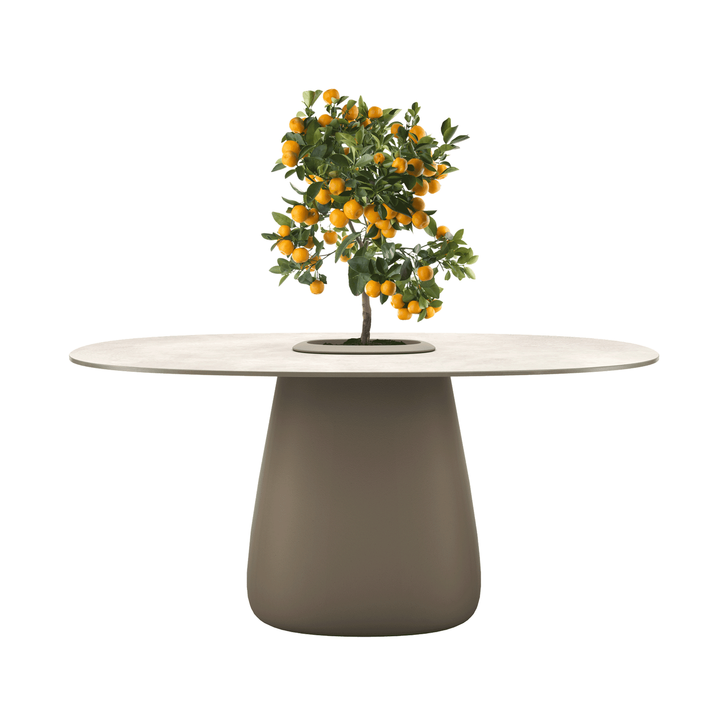 Cobble Table 160 HPL Bucket by Elisa Giovannoni