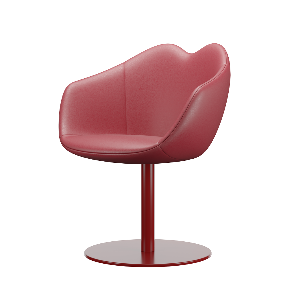 XOXO Chair Leather Round Base by Nika Zupanc - Milk Concept Boutique