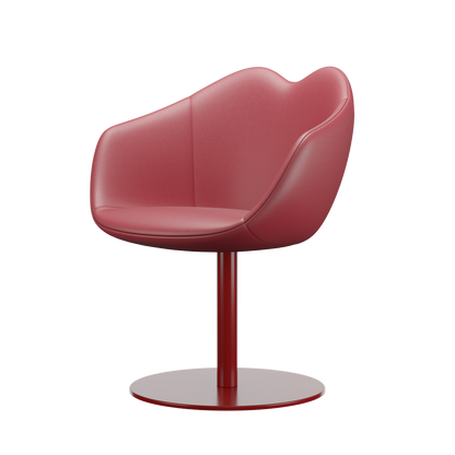 XOXO Chair Leather Round Base by Nika Zupanc - Milk Concept Boutique