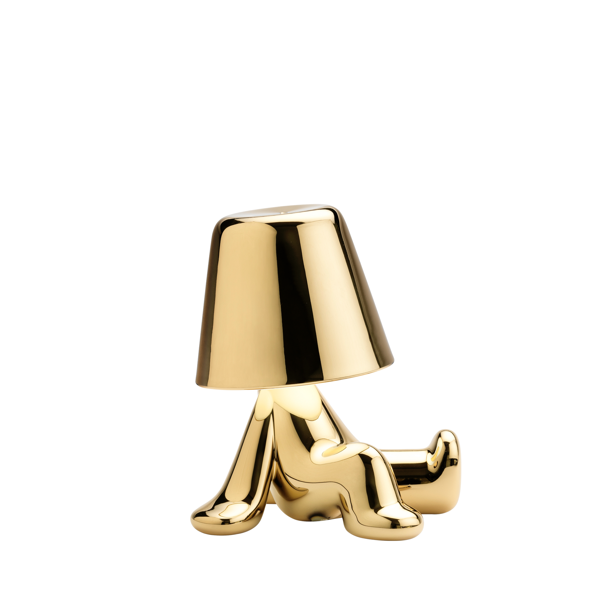 Golden Brothers - Bob Lamp in gold design by Stefano Giovannoni - Milk Concept Boutique