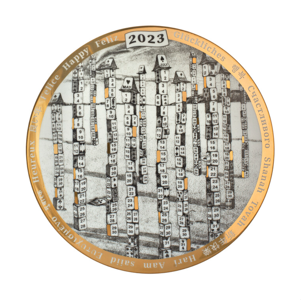 Fornasetti Calendar Wall Plate 2023 - Milk Concept Boutique