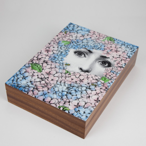 Fornasetti Wooden box Ortensia colour - Milk Concept Boutique