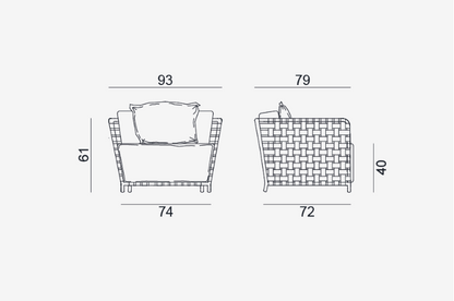 Armchair InOut 801 - Milk Concept Boutique