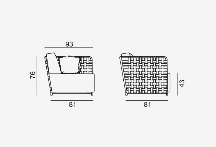 Armchair InOut 807 - Milk Concept Boutique