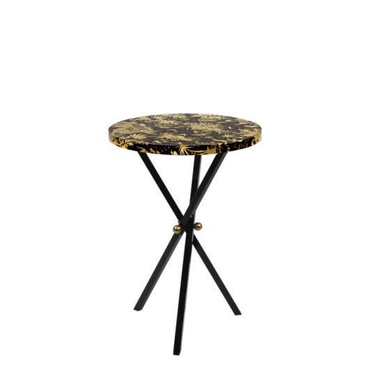 Fornasetti Table top ø36 Piccolo Coromandel gold/black - Milk Concept Boutique