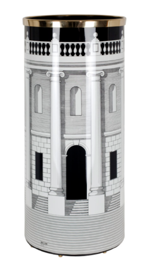 Fornasetti Umbrella Stand Casa con Colonne Black/white - Milk Concept Boutique