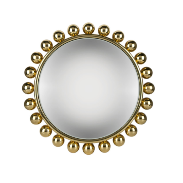 Fornasetti Convex Mirror Collier ø30 Brass - Milk Concept Boutique