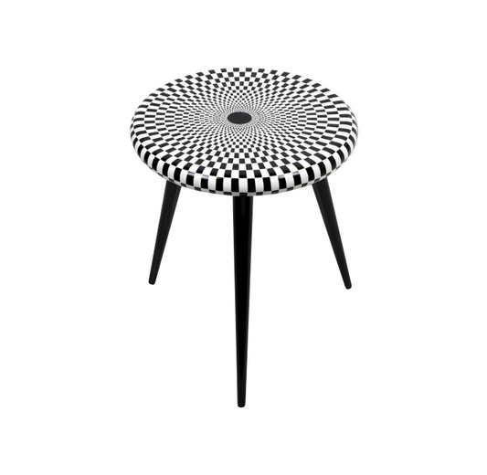 Fornasetti Stool Egocentrismo black/white - Milk Concept Boutique