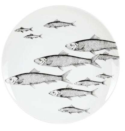 Fornasetti set of 6 wall plates Fish & Pesci - Milk Concept Boutique