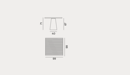 Outdoor table InOut 35 - Milk Concept Boutique