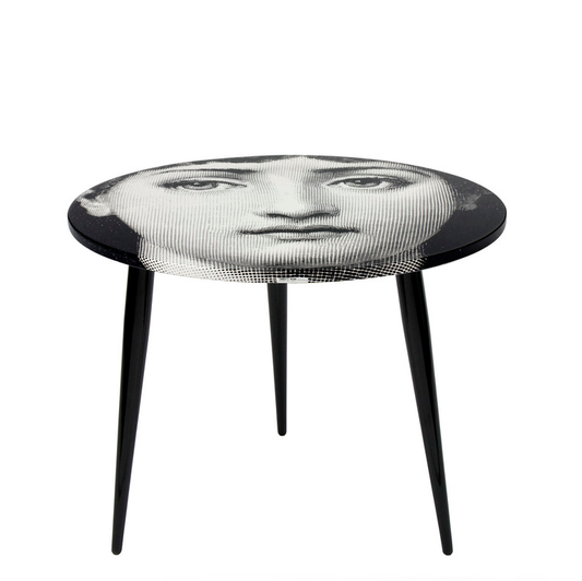 Fornasetti Coffee table top ø60cm - Viso T&V 1 - Milk Concept Boutique