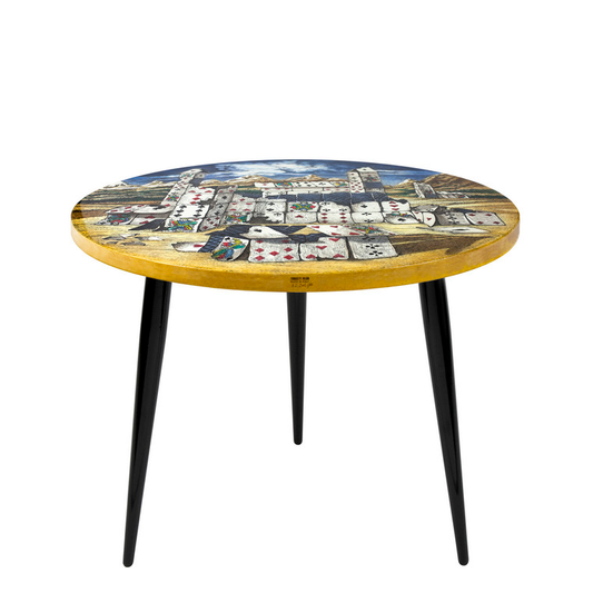 Fornasetti Coffee table top ø60cm - City of Cards - Milk Concept Boutique