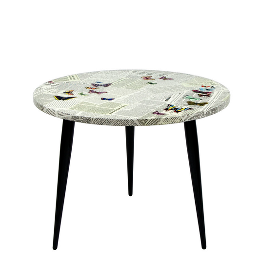 Fornasetti Coffee table top ø60cm - Ultime Notizie colour - Milk Concept Boutique